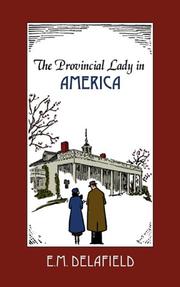 Cover of: The provincial lady in America