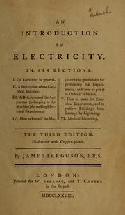 An introduction to electricity by James Ferguson