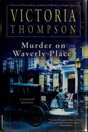 Cover of: Murder on Waverly Place by Victoria Thompson
