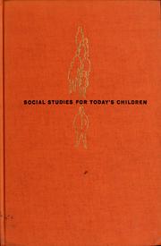 Cover of: Social studies for today's children by William Burk Ragan