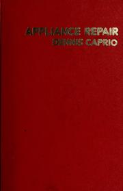 Cover of: Appliance repair by Dennis Caprio