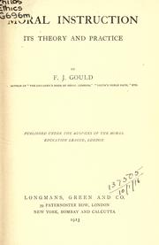 Cover of: Moral instruction: its theory and practice.
