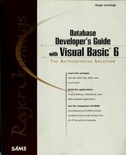 Cover of: Roger Jennings' database developer's guide with Visual Basic 6