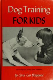 Cover of: Dog training for kids