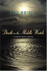 Cover of: Death in the Middle Watch: A Carolus Deene Mystery