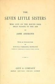 Cover of: The seven little sisters who live on the round ball that floats in the air. | Jane Andrews