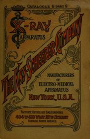 Cover of: X-ray apparatus: complete outfits and accessories for X-ray laboratories