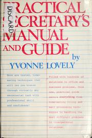 Cover of: Practical secretary's manual and guide