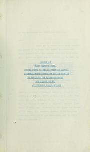 Cover of: Report of James McNairn Hall, junior judge of the District of Algoma, as Royal Commissioner on the Enquiry as to the Handling of Unemployment and Direct Relief at Sturgeon Falls, Ontario by Ontario. Royal Commission on the Enquiry as to the Handling of Unemployment and Direct Relief at Sturgeon Falls, Ontario, Ontario. Royal Commission on the Enquiry as to the Handling of Unemployment and Direct Relief at Sturgeon Falls, Ontario