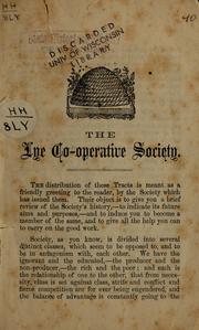 Cover of: The Lye Co-operative Society