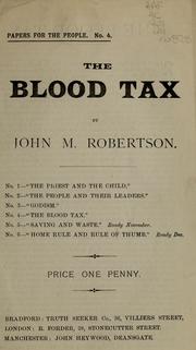 Cover of: The blood tax