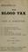 Cover of: The blood tax