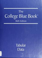 The College blue book by Macmillan Reference USA