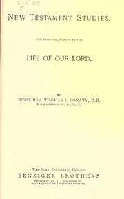 New Testament studies by Conaty, Thomas James bp.