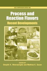 Cover of: Process and Reaction Flavors: Recent Developments (Acs Symposium Series)