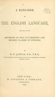 Cover of: A hand-book of the English language by Robert Gordon Latham