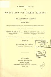 Cover of: Nicene and post-Nicene Fathers of the Christian Church, A select library of by under the editorial supervision of Henry Wace and Philip Schaff.  Series 2.