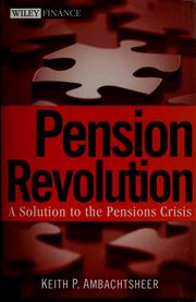 Cover of: Pension revolution: a solution to the pensions crisis