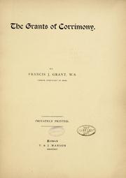 Cover of: The Grants of Corrimony