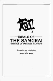 Cover of: Ideals of the samurai: writings of Japanese warriors