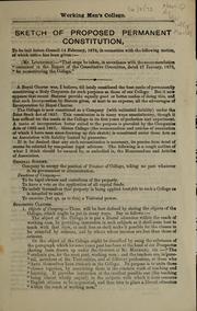 Sketch of proposed permanent constitution by R. B. Litchfield