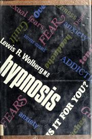Cover of: Hypnosis; is it for you?