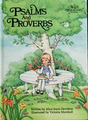 Cover of: Psalms and Proverbs by Alice Joyce Davidson
