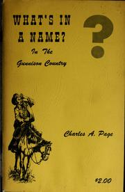What's in a name? by Charles Albert Page