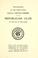 Cover of: Proceedings at the twenty-first annual Lincoln dinner of the Republican Club of the City of New York