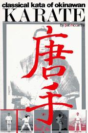 Cover of: Classical kata of Okinawan karate by McCarthy, Pat