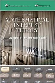 Cover of: Mathematical Interest Theory | Leslie Jane Federer Vaaler