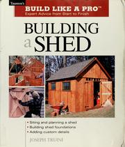 Cover of: Building a shed: expert advice from start to finish
