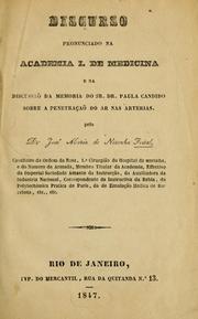 Discurso pronunciado na Academia I. de Medicina by Jose Maria de Noronha Feital