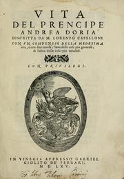 Vita del prencipe Andrea Doria by Lorenzo Capelloni