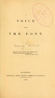 Cover of: A voice from the font