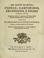 Cover of: De'Santi Martiri Fedele, Carpoforo, Gratiniano , e Felino, libri due, a'quali un terzo si è aggiunto dell'antica Badia detta de'Santi Gratiniano e Felino in Arona