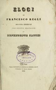 Cover of: Elogi: coll' aggiunta dell' elogio di Defendente Sacchi