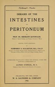 Cover of: Diseases of the intestines and peritoneum
