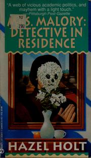 Cover of: Mrs Malory, detective in residence by hazel Holt