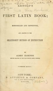 Cover of: Arnold's First Latin book