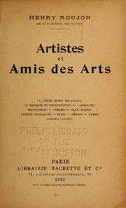 Cover of: Artistes et amis des arts