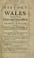 Cover of: The history of Wales