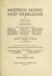 Cover of: Modern music and musicians: [Encyclopedic]