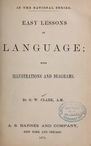 Cover of: Easy lessons in language