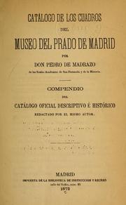 Cover of: Catálogo de los cuadros del Museo del Prado de Madrid