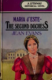 Cover of: Maria d'Este - the second duchess