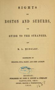 Cover of: Sights in Boston and Suburbs: Or, Guide to the Stranger