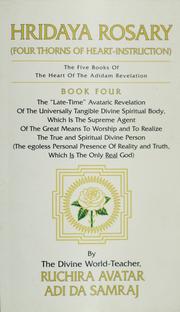 Cover of: Hridaya rosary =: Four thorns of heart-instruction