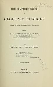 Cover of: Complete works by Geoffrey Chaucer