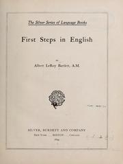 Cover of: First steps in English